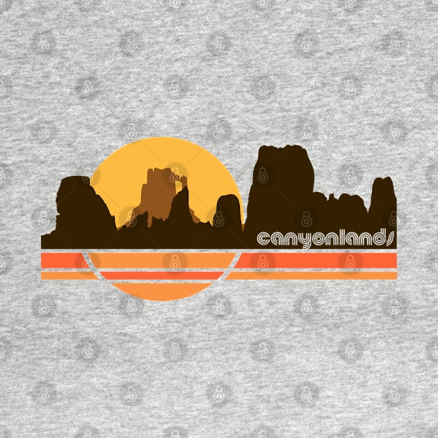 Canyonlands Retro 70s Tourist Souvenir National Park by darklordpug